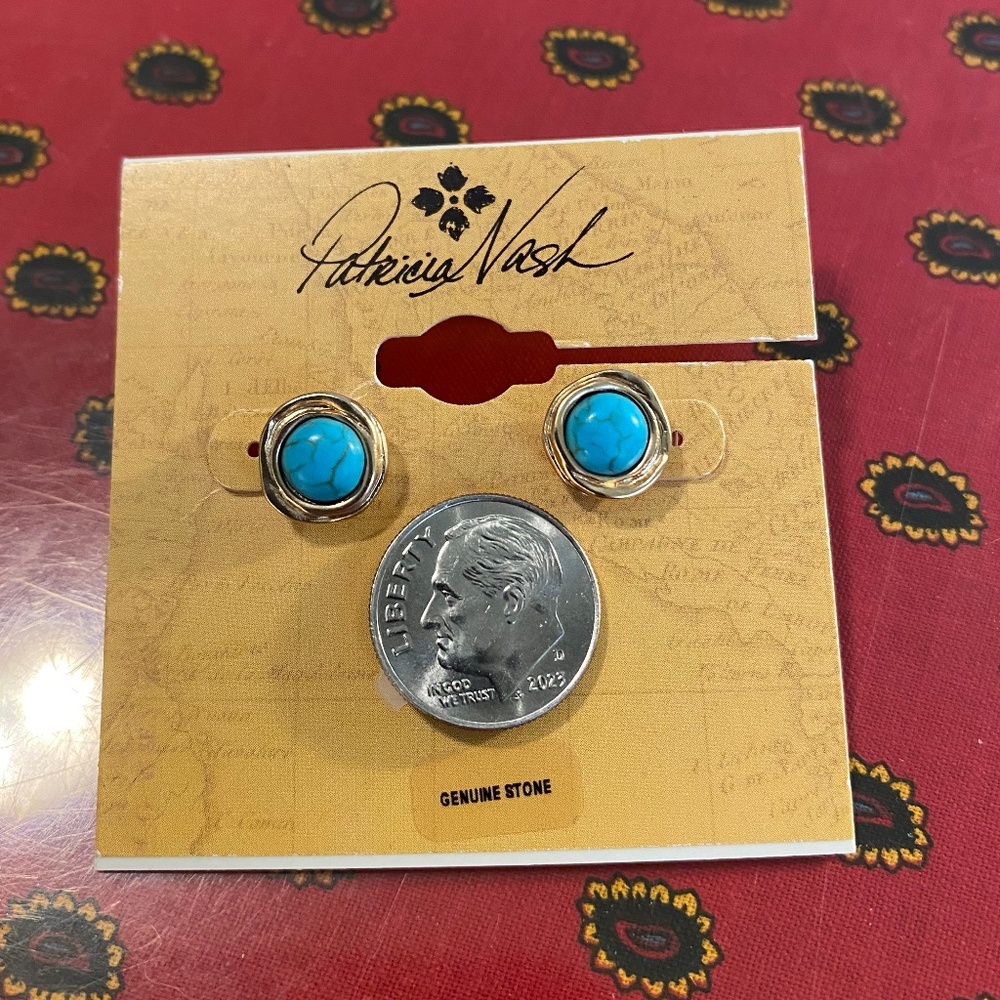Patricia Nash Turquoise Earrings - Picture 5 of 5
